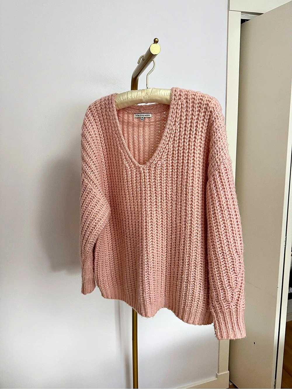 Rebecca Minkoff Dorit Sweater V-Neck Knit Sweater